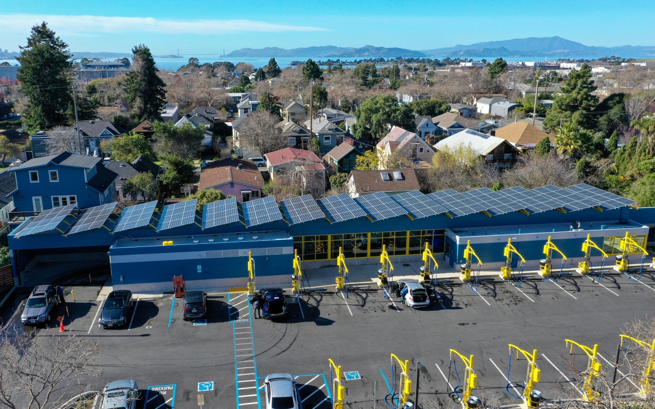 Sustainable Carwash Solar Roof